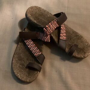 EUC Spence Brown and Multicolor Women's Sandals